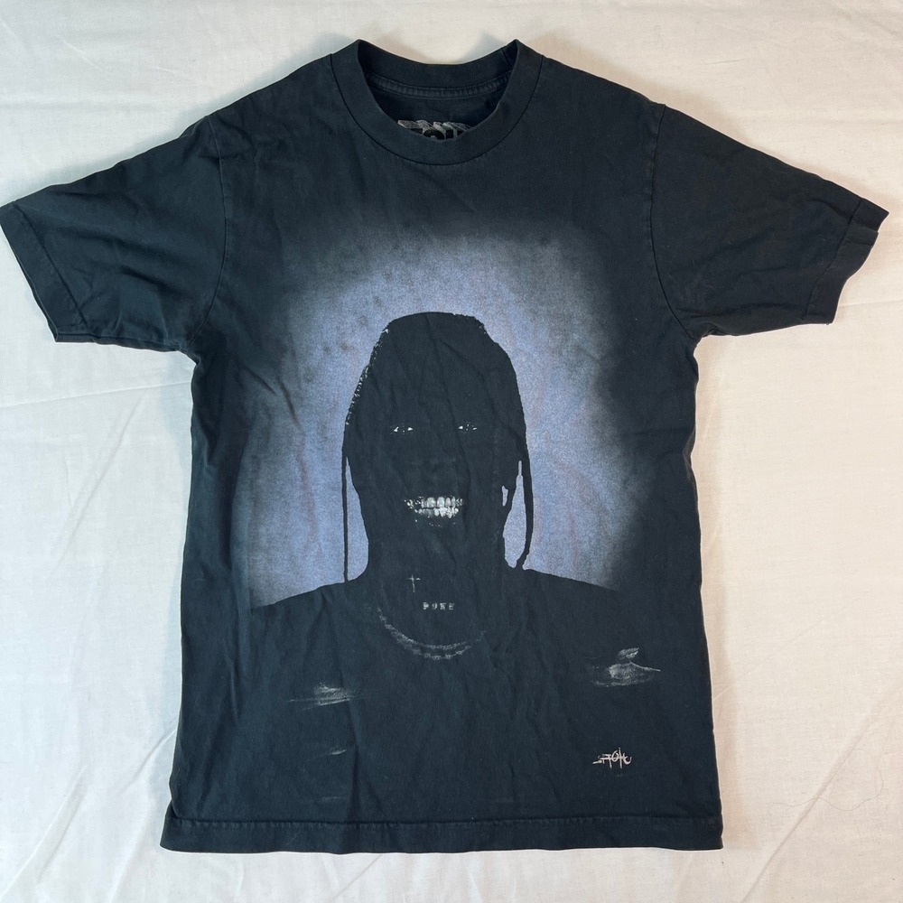 Travis Scott Utopia Tour T-Shirt Mens Small Black Excellent Circus Maximus Merch